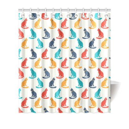 Cat Pattern Print Design 03 Shower Curtain