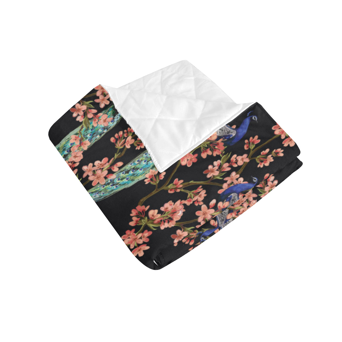 Peacock Pattern Print Design A01 Premium Quilt
