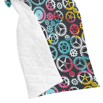 Mechanic Pattern Print Design 02 Premium Quilt
