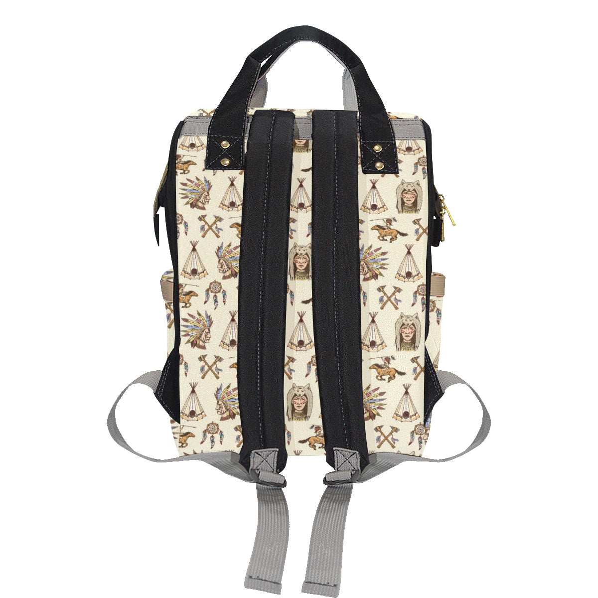 Native Indian Pattern Design Print Diaper Bag Backpack