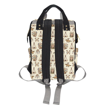 Native Indian Pattern Design Print Diaper Bag Backpack