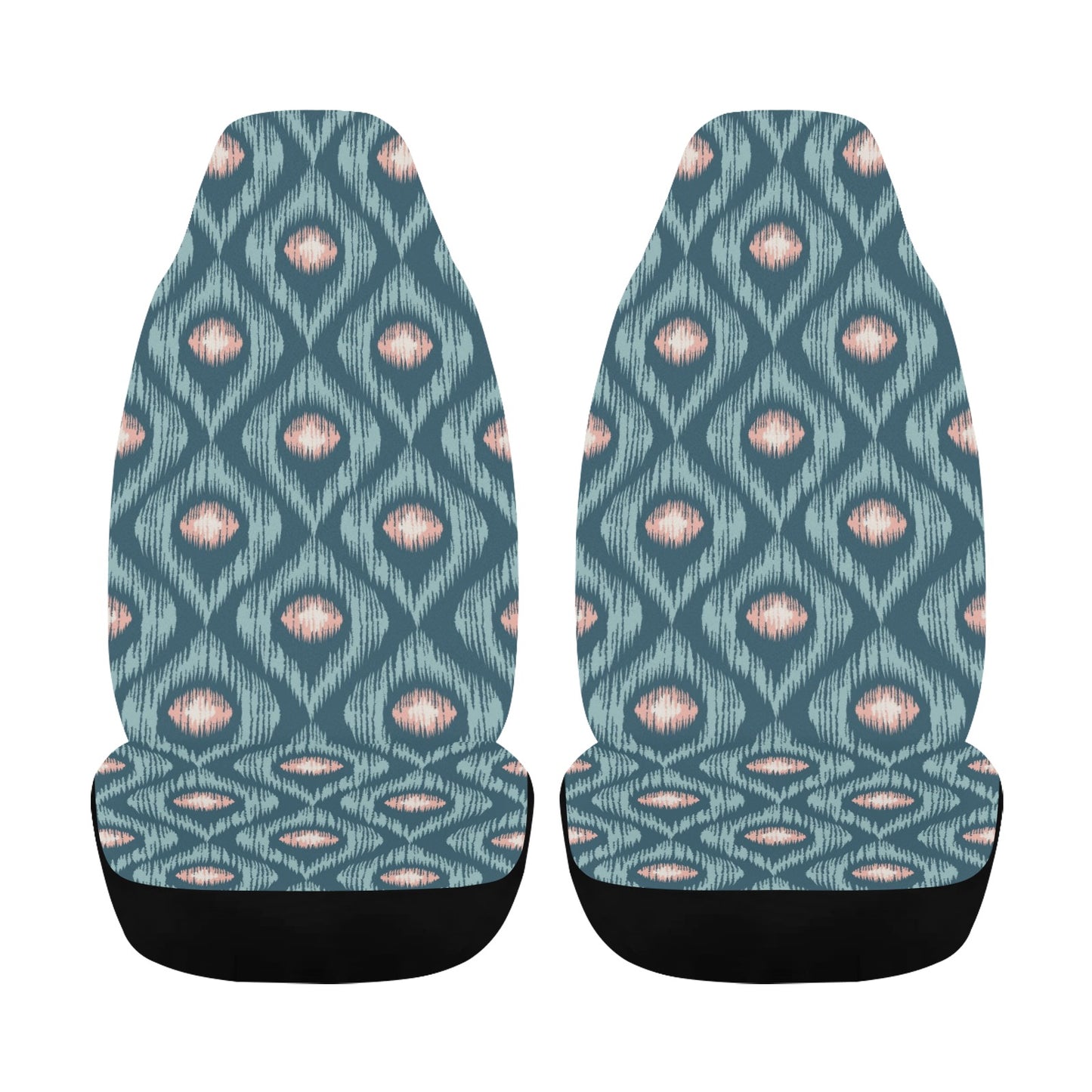 Ikat Print Design LKS402 Car Seat Covers