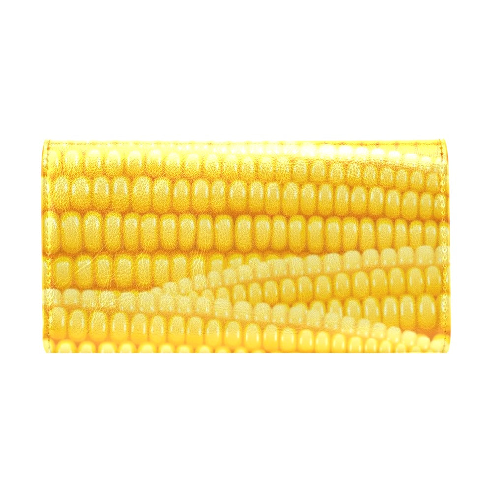 Agricultural Corn cob Pattern Women's Trifold Wallet