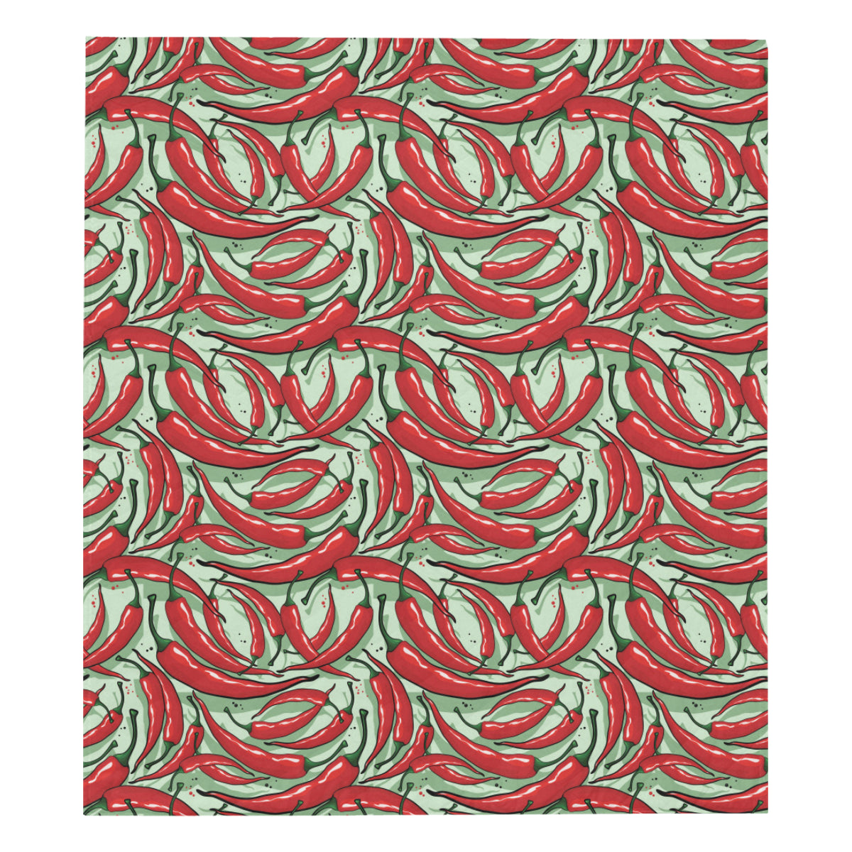 Chilli Pepper Pattern Print Design 04 Premium Quilt