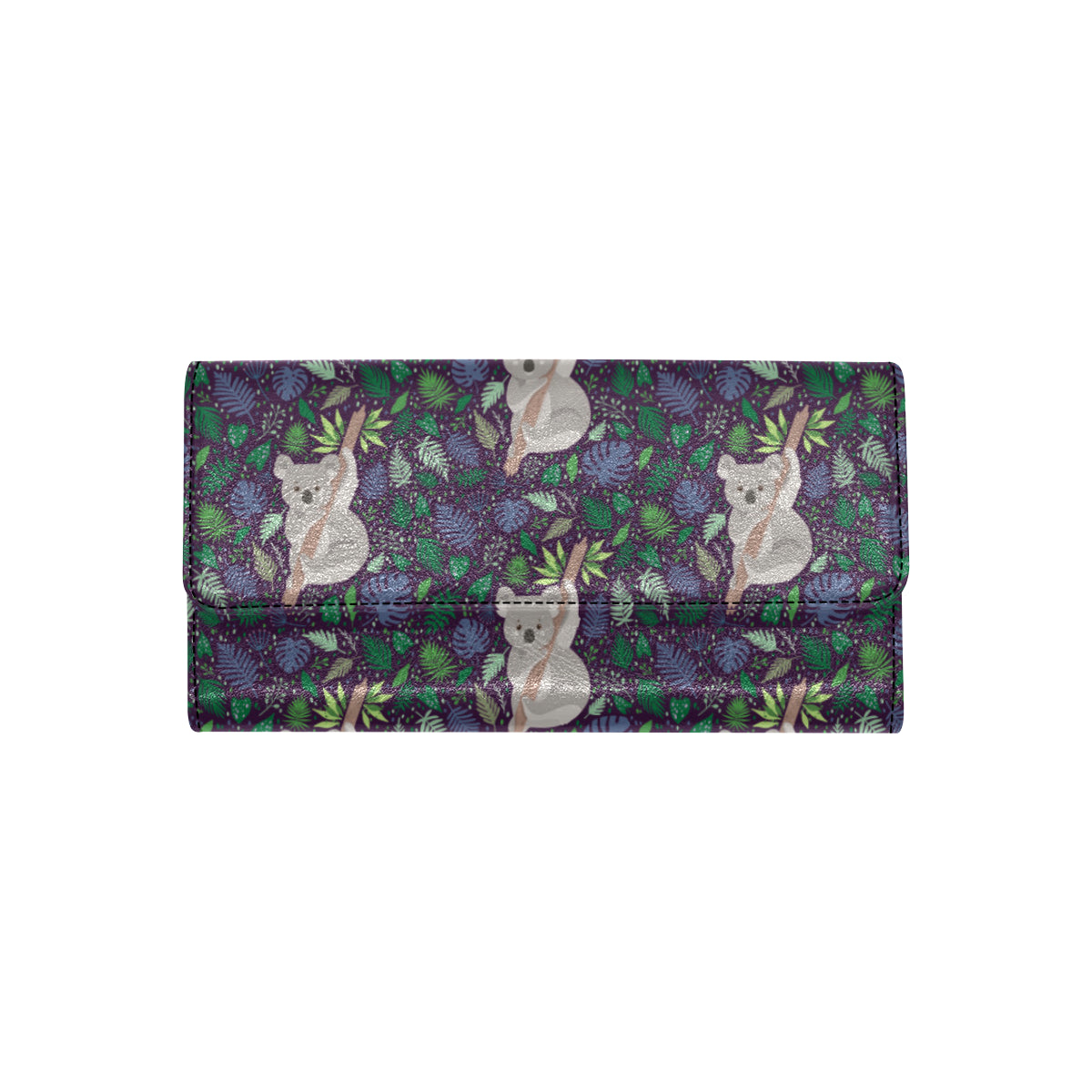 Koala Pattern Print Design 06 Women's Trifold Wallet