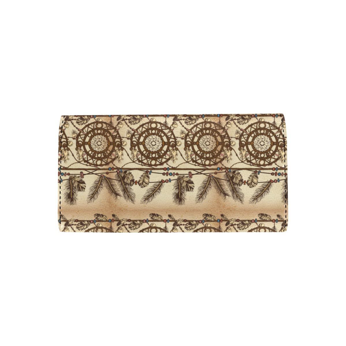 Dream catcher vintage native Women's Trifold Wallet