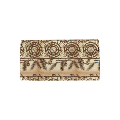 Dream catcher vintage native Women's Trifold Wallet