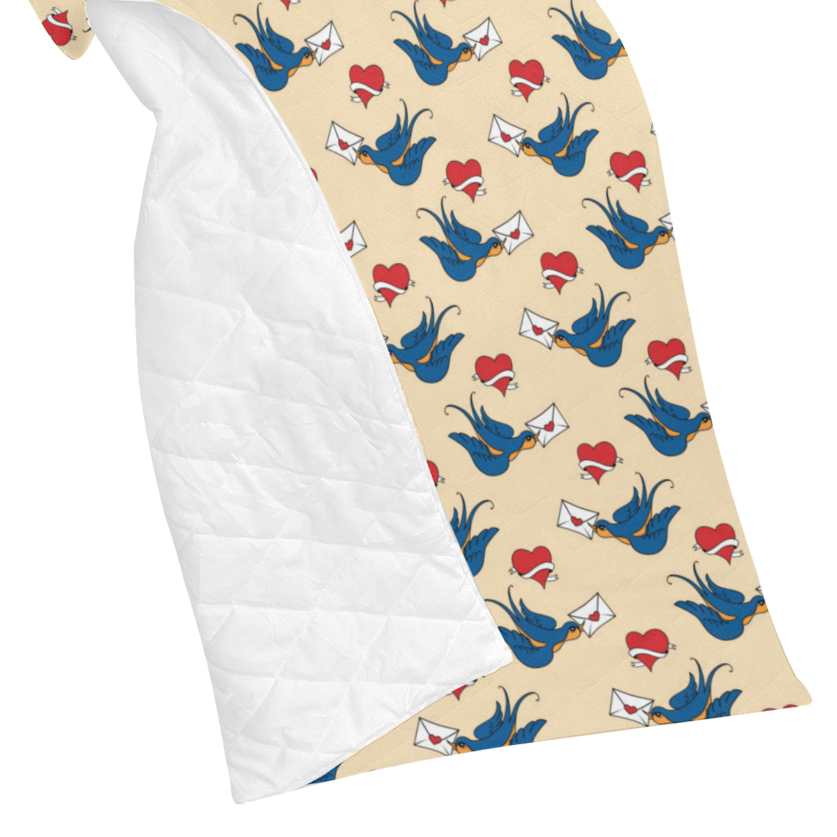 Swallow Bird Pattern Print Design 05 Premium Quilt