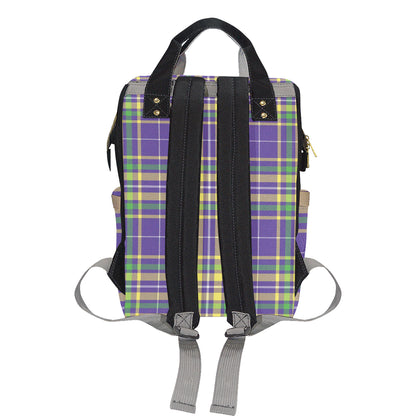 Mardi Gras Pattern Print Design 010 Diaper Bag Backpack
