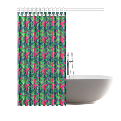 Zombie Themed Design Pattern Print Shower Curtain