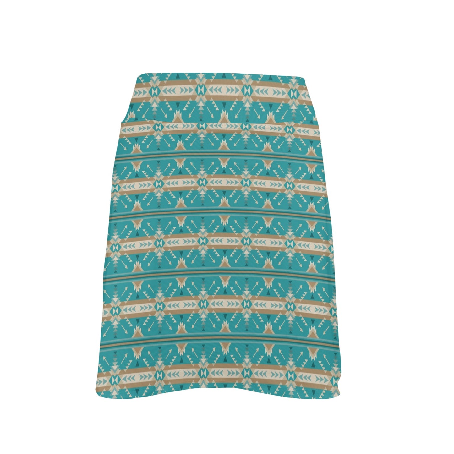 Southwest Native Design Themed Print 17" Golf & Pickleball Skort with Pockets