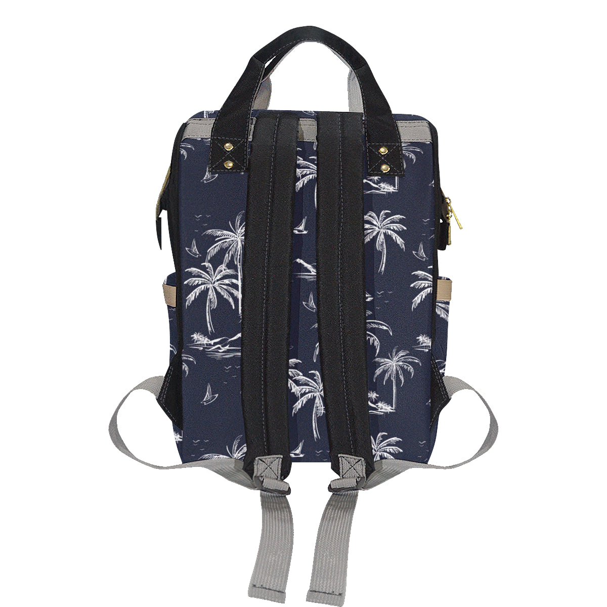 Pacific island Pattern Print Design A02 Diaper Bag Backpack