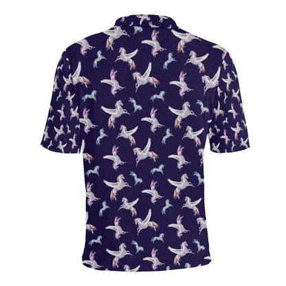 Pegasus Pattern Print Design 02 Men Polo Shirt
