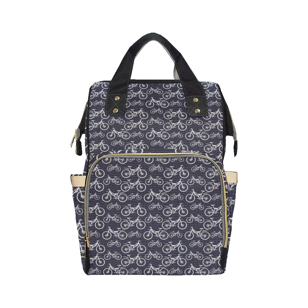 Mountain bike Pattern Print Design 02 Diaper Bag Backpack