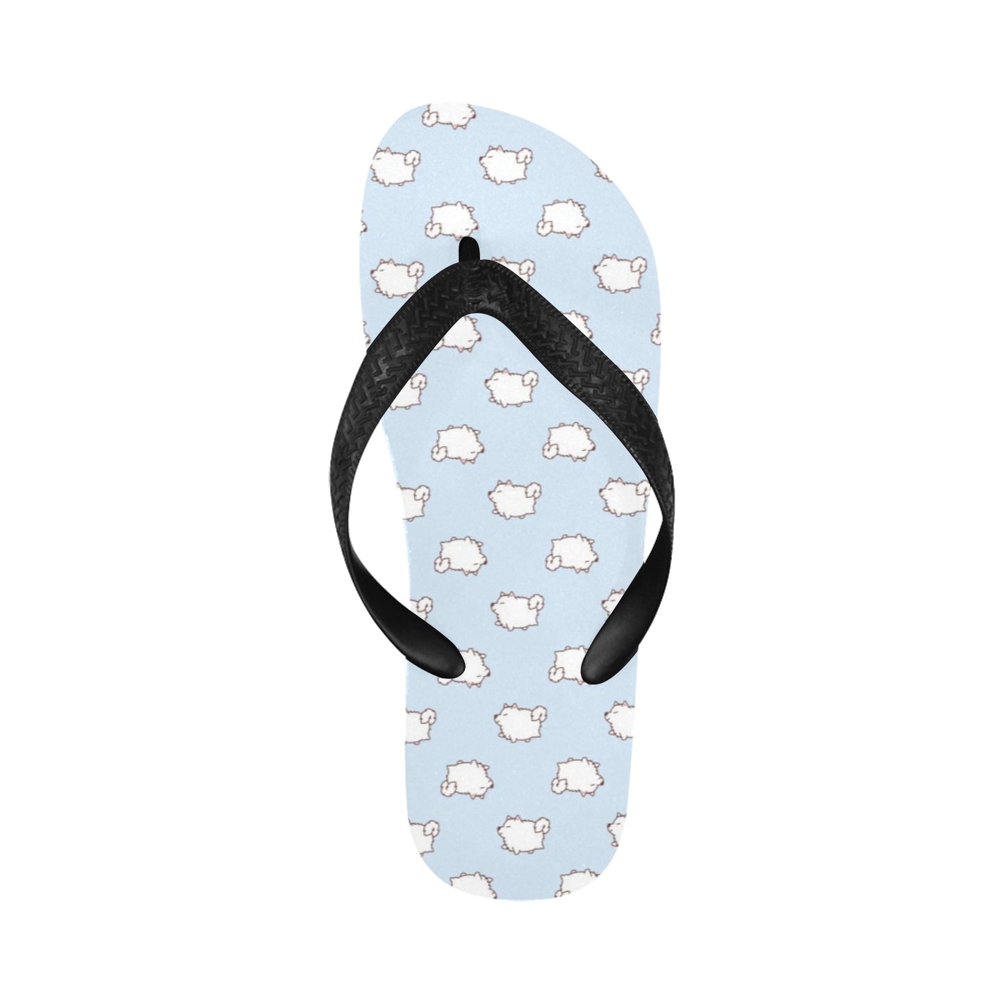 Samoyeds Print Design LKS301 Flip Flops