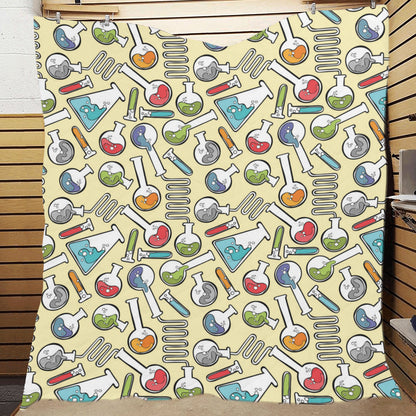 Chemical Pattern Print Design 04 Premium Quilt