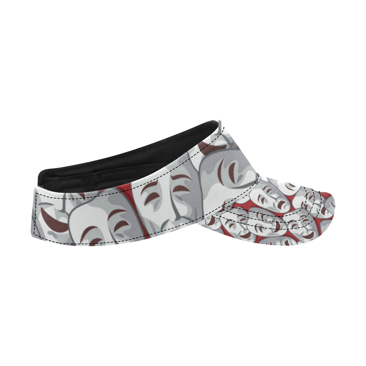 Acting Mask Pattern Print Design 01 Unisex Sun Visor