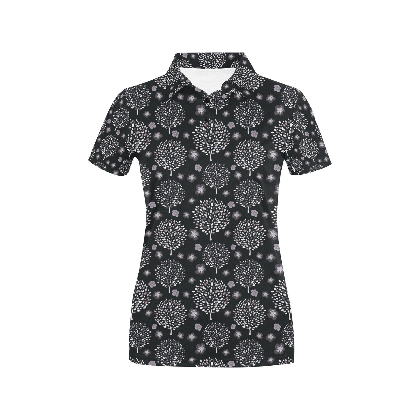 Tree Of Life Print Design LKS304 Women's Polo Shirt
