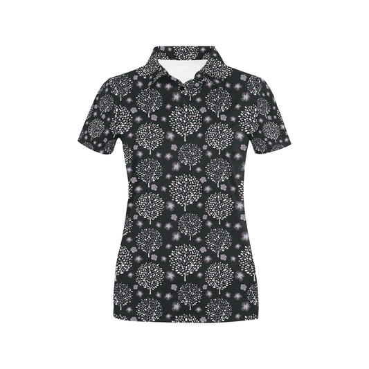 Tree Of Life Print Design LKS304 Women's Polo Shirt