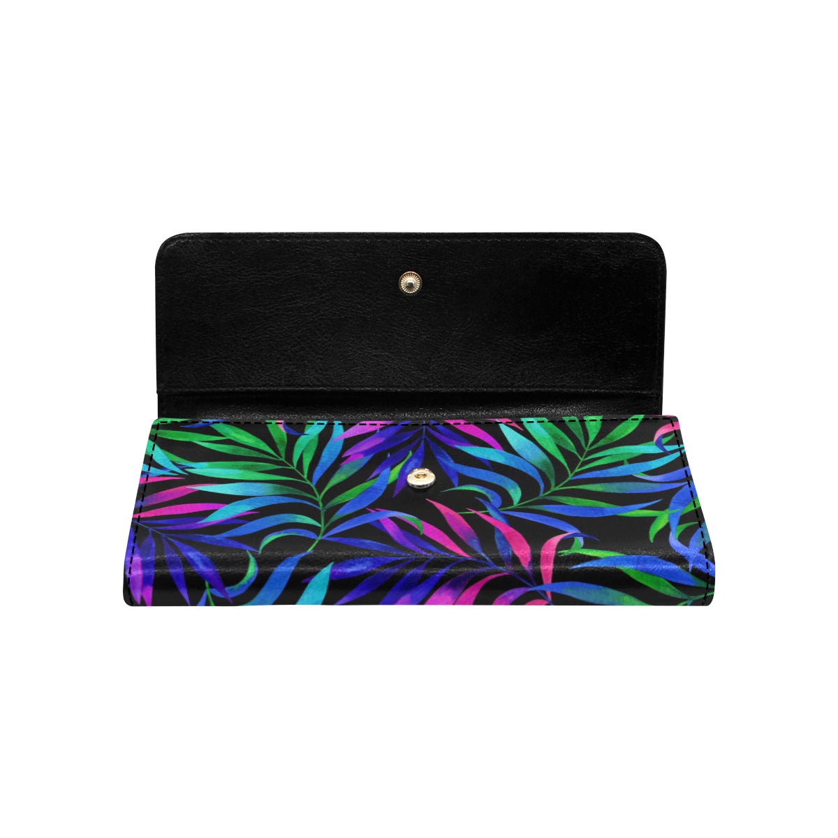 Tropical Flower Pattern Print Design TF010 Women's Trifold Wallet