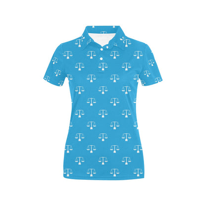 Libra Pattern Print Design 02 Women's Polo Shirt