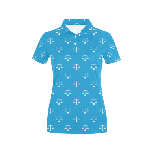 Libra Pattern Print Design 02 Women's Polo Shirt