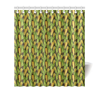 Agricultural Corn cob Print Shower Curtain