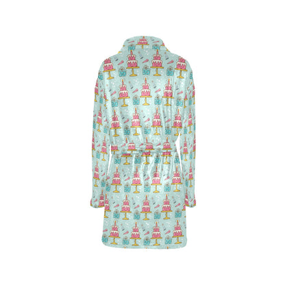 Cake Pattern Print Design 06 Women's Fleece Robe
