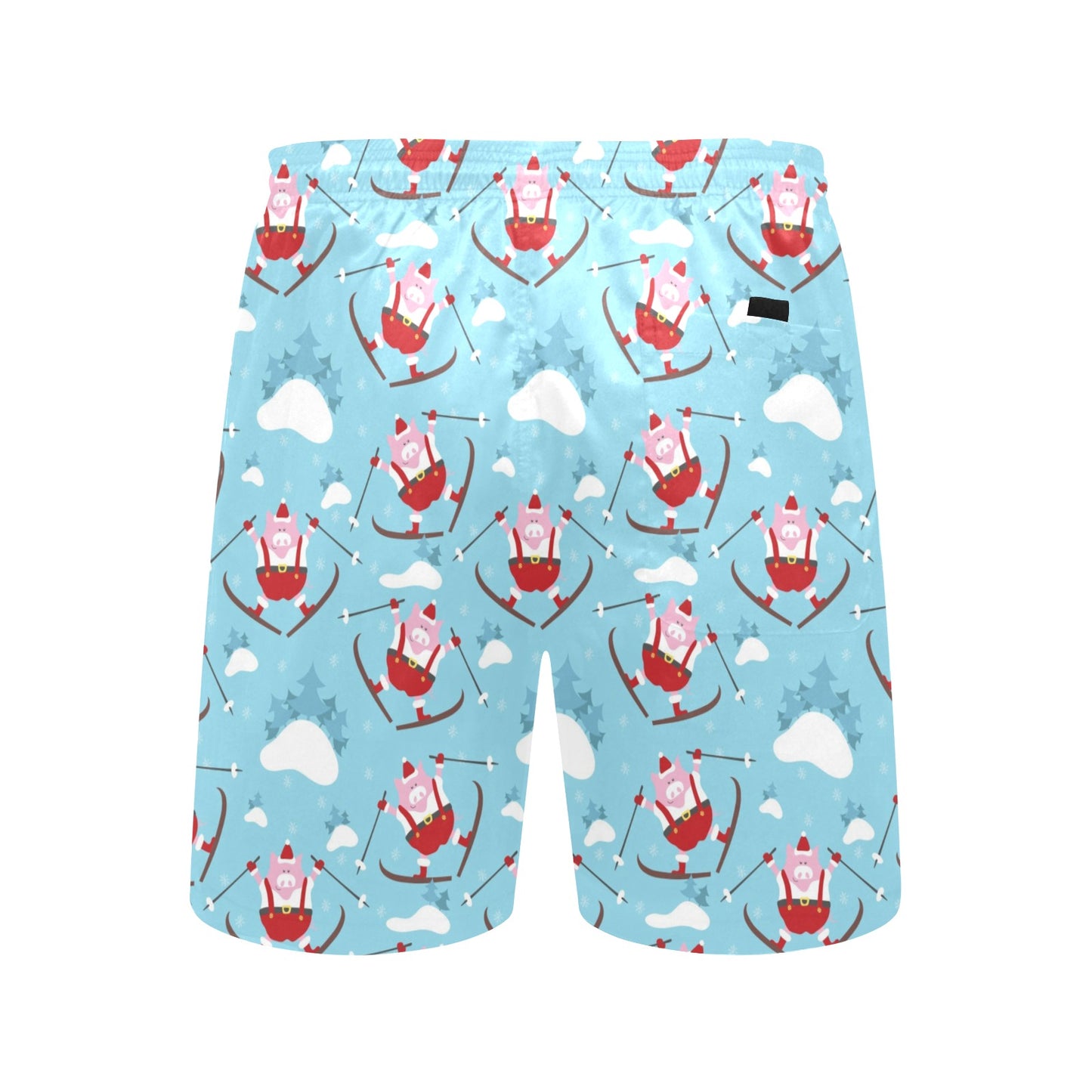 Ski Print Design LKS309 Men's Swim Trunks Beach Shorts