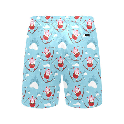 Ski Print Design LKS309 Men's Swim Trunks Beach Shorts