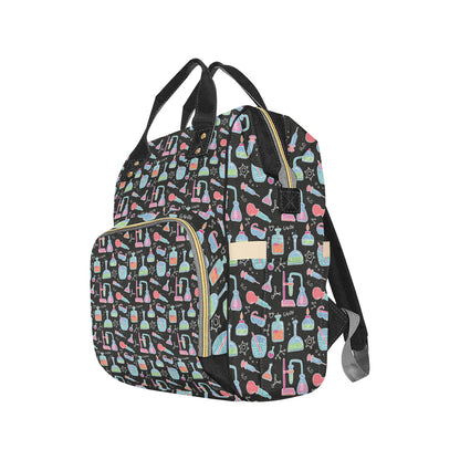 Chemical Pattern Print Design 06 Diaper Bag Backpack