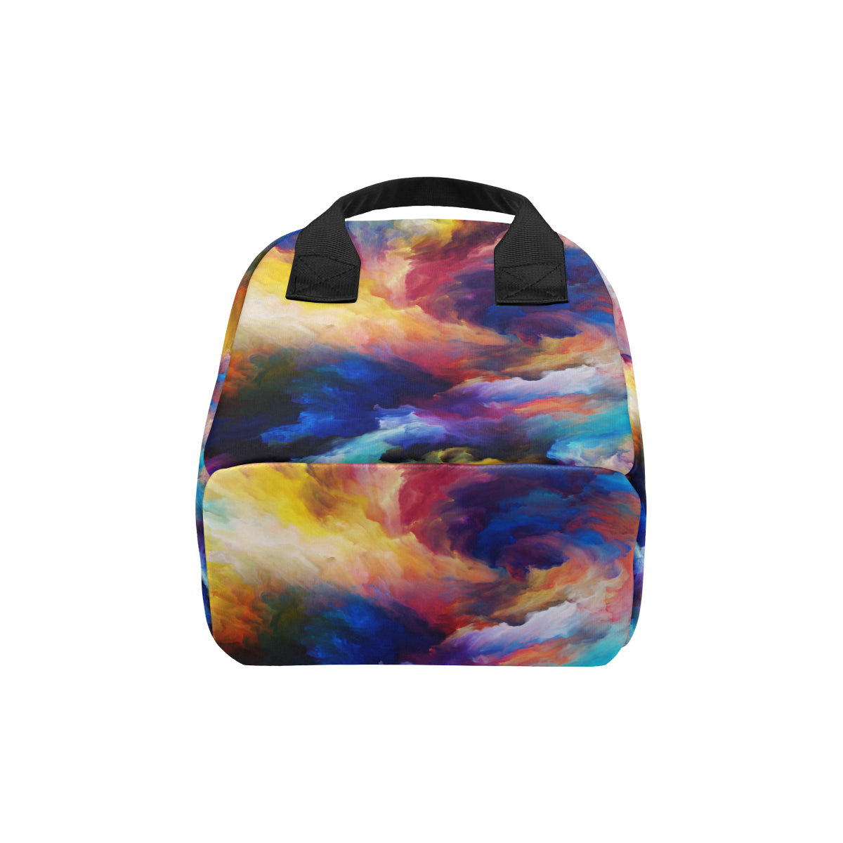 Vortex Twist Swirl Water Color Design Insulated Lunch Bag