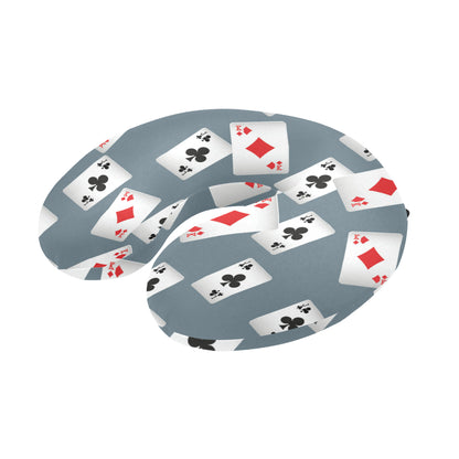Poker Cards Pattern Print Design A05 U-Shaped Travel Neck Pillow