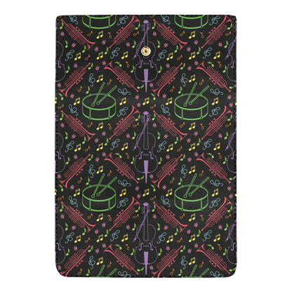 Cello Neon Pattern Print Design 02 Women's Trifold Wallet