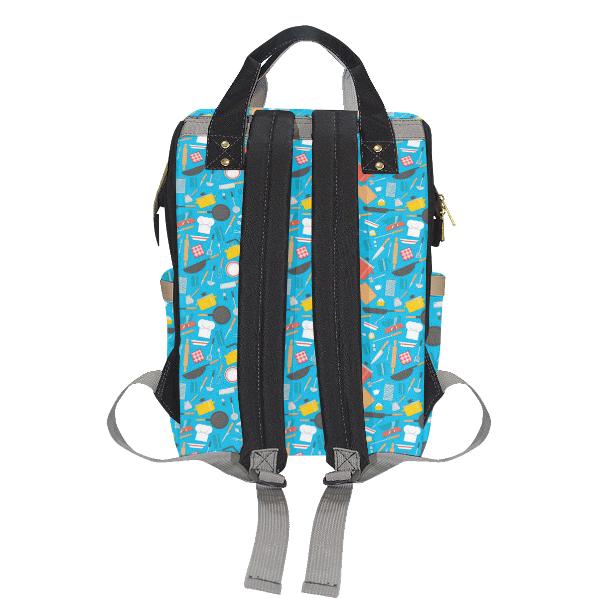 Cooking Kitchen Tools Pattern Print Design 03 Diaper Bag Backpack