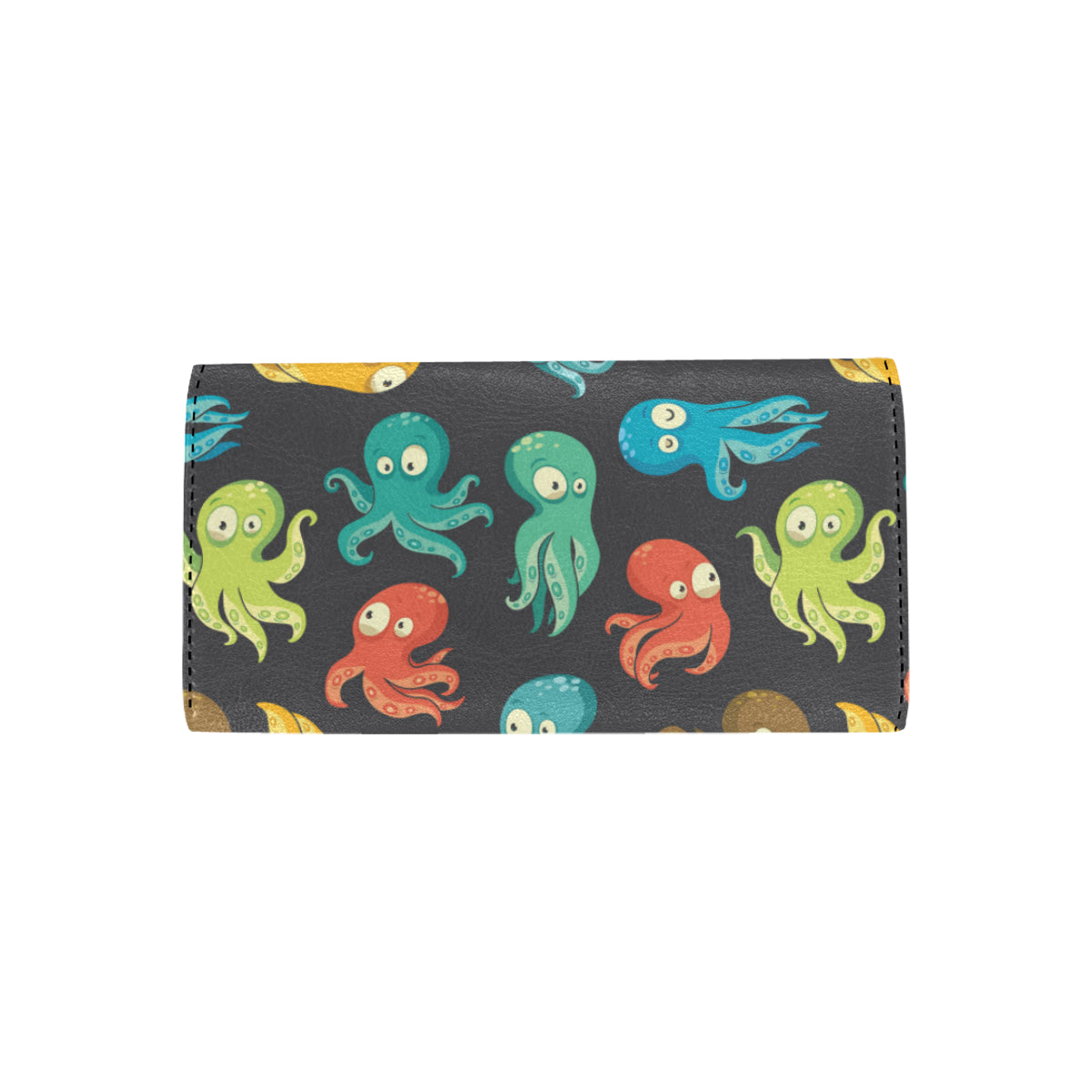 Octopus Pattern Print Design A01 Women's Trifold Wallet