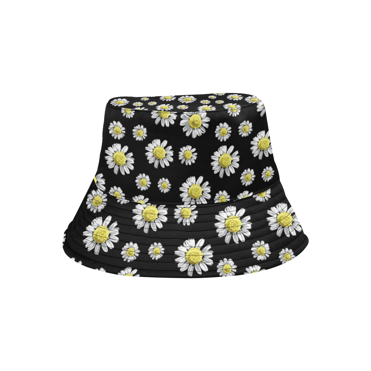 Daisy Pattern Print Design DS01 Unisex Bucket Hat