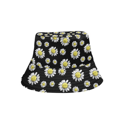 Daisy Pattern Print Design DS01 Unisex Bucket Hat