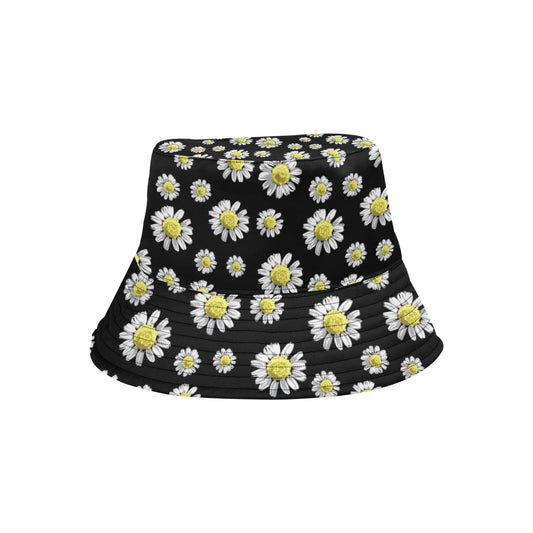 Daisy Pattern Print Design DS01 Unisex Bucket Hat