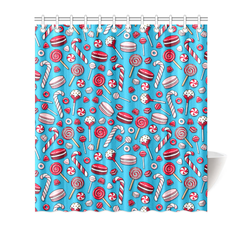 Candy Pattern Print Design 05 Shower Curtain