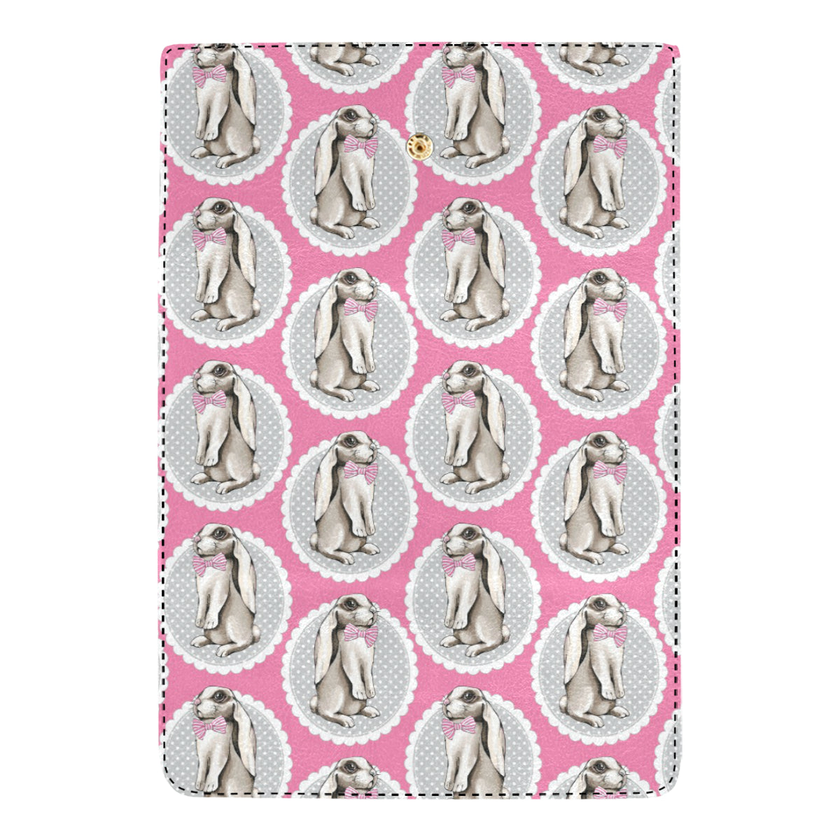 Rabbit Pattern Print Design RB019 Women's Trifold Wallet