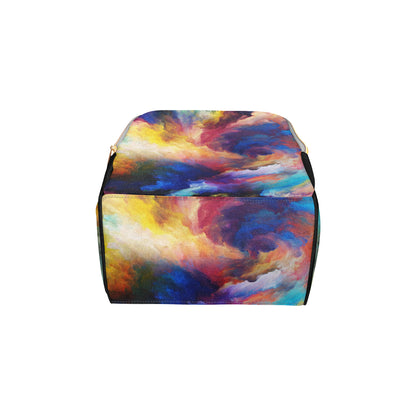 Vortex Twist Swirl Water Color Design Diaper Bag Backpack
