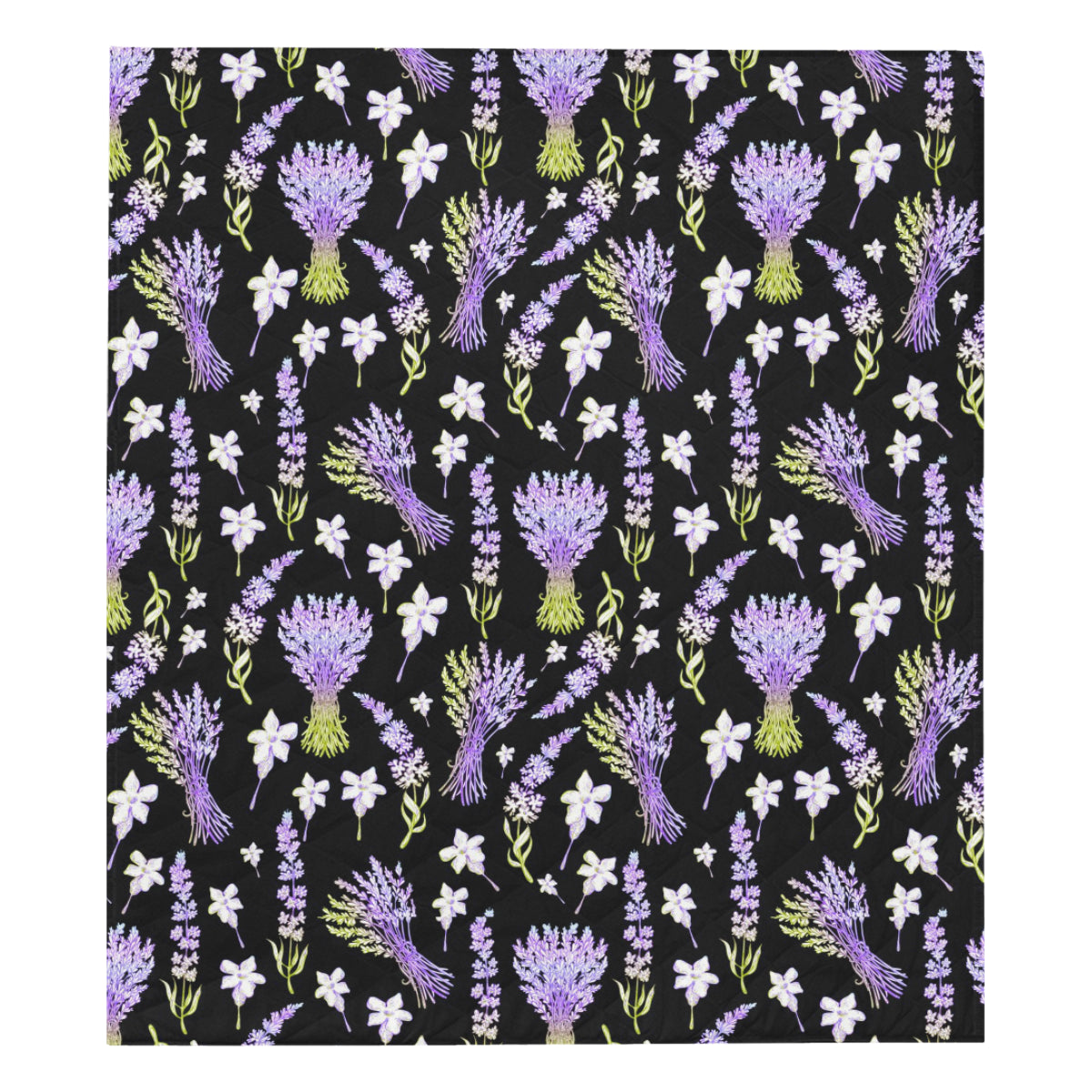 Lavender Pattern Print Design LV04 Premium Quilt