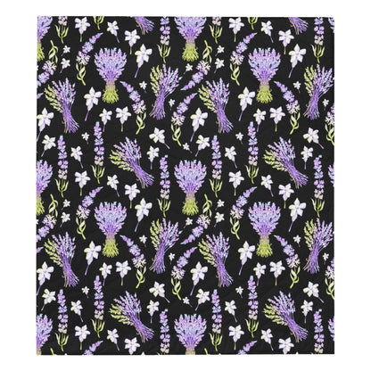 Lavender Pattern Print Design LV04 Premium Quilt