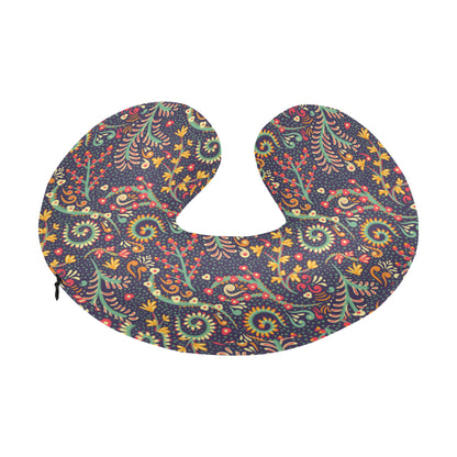 Bohemian Pattern Print Design 08 U-Shaped Travel Neck Pillow