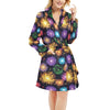 Firework Print Design LKS305 Women's Fleece Robe