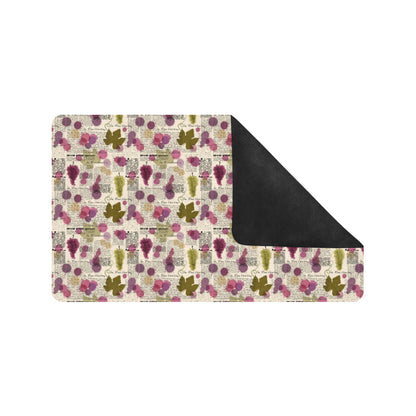 Wine Style Design Print Rubber Doormat