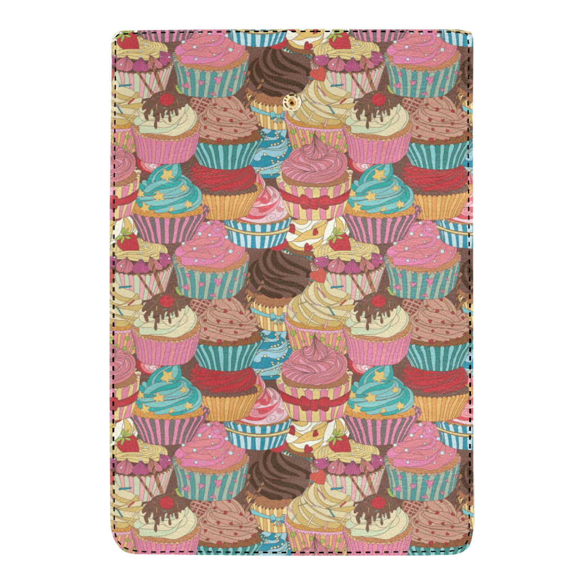 Cupcake Pattern Print Design CP01 Women's Trifold Wallet