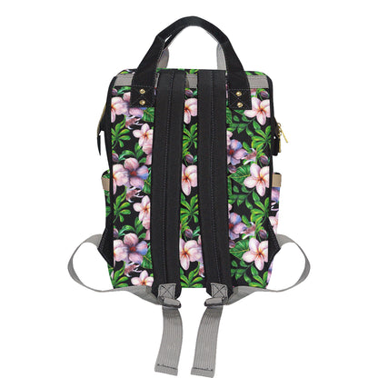 Plumeria Pattern Print Design PM01 Diaper Bag Backpack