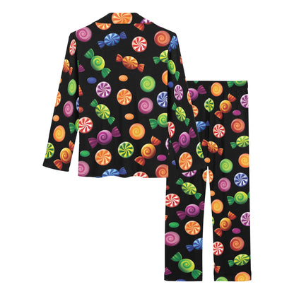 Candy Pattern Print Design 01 Women's Long Pajama Set
